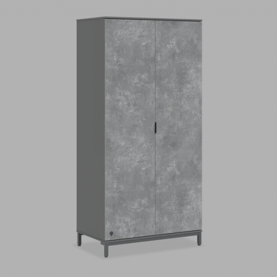 SPACE GRAY ΠΑΙΔΙΚΗ ΝΤΟΥΛΑΠΑ 2 ΦΥΛΛΗ 104x59x214cm