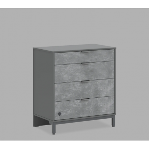 SPACE GRAY ΠΑΙΔΙΚΗ ΣΥΡΤΑΡΙΕΡΑ ΜΕ 4 ΣΥΡΤΑΡΙΑ 70x45xH87cm