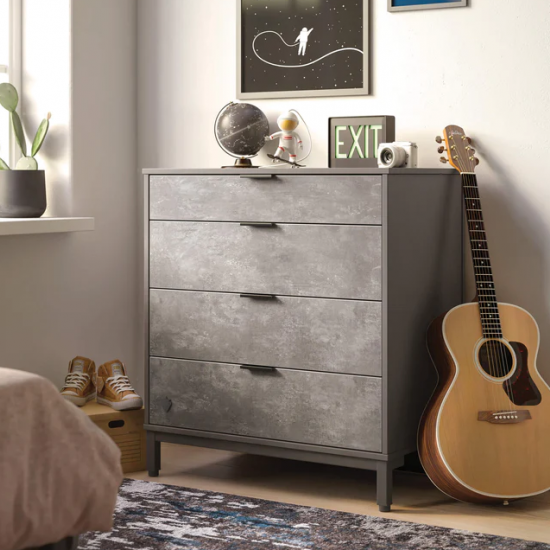 SPACE GRAY ΠΑΙΔΙΚΗ ΣΥΡΤΑΡΙΕΡΑ ΜΕ 4 ΣΥΡΤΑΡΙΑ 70x45xH87cm