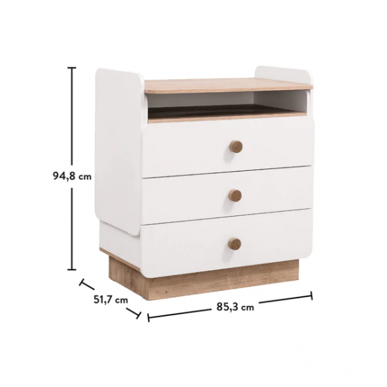 NATURA ΒΡΕΦΙΚΗ ΣΥΡΤΑΡΙΕΡΑ 2 ΣΕ 1 ΜΕ 3 ΣΥΡΤΑΡΙΑ 86x52xH95cm