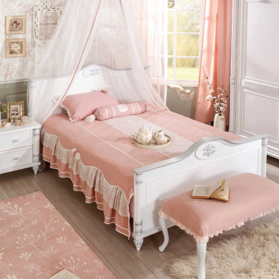 ROMANTIC ΠΑΙΔΙΚΟ ΚΡΕΒΑΤΙ ΗΜΙΔΙΠΛΟ 138x210xH111cm