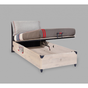 TRIO 1 ΠΑΙΔΙΚΟ ΚΡΕΒΑΤΙ ΜΟΝΟ ΜΕ ΑΠΟΘΗΚΕΥΤΙΚΟ ΧΩΡΟ 217x109xΗ107cm