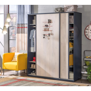 TRIO ΠΑΙΔΙΚΗ ΝΤΟΥΛΑΠΑ 2ΦΥΛΛΗ ΣΥΡΟΜΕΝΗ 163x58xH204 cm