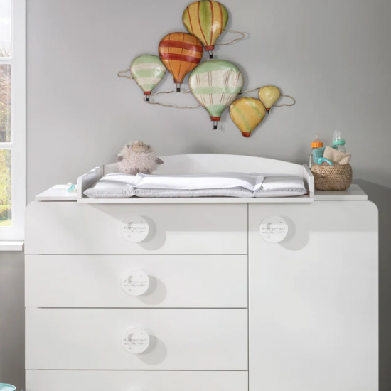 SL COTTON ΒΡΕΦΙΚΗ ΣΥΡΤΑΡΙΕΡΑ 4 ΣΥΡΤΑΡΙΑ 1 ΝΤΟΥΛΑΠΙ 125x56xΗ89 cm