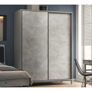 SPACE GRAY ΠΑΙΔΙΚΗ ΝΤΟΥΛΑΠΑ 2ΦΥΛΛΗ ΣΥΡΟΜΕΝΗ 163x64xH214cm