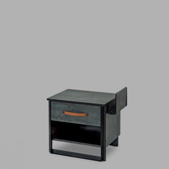 DARK METAL ΠΑΙΔΙΚΟ ΚΟΜΟΔΙΝΟ 55x40xH53cm