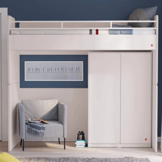 WHITE STUDIO ΠΑΙΔΙΚΗ ΝΤΟΥΛΑΠΑ 2ΦΥΛΛΗ 93x52xH139cm