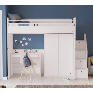 WHITE STUDIO ΠΑΙΔΙΚΟ ΓΡΑΦΕΙΟ ΜΕ 1 ΣΥΡΤΑΡΙ 98x57xH75cm