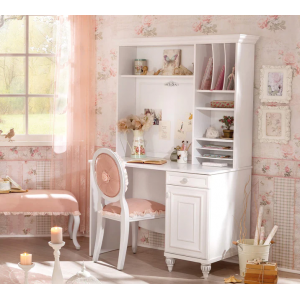 ROMANTICA ΠΑΙΔΙΚΟ ΓΡΑΦΕΙΟ ΜΕ ΒΙΒΛΙΟΘΗΚΗ 106x62xH170cm