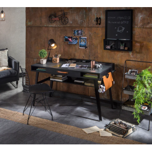 DARK METAL ΠΑΙΔΙΚΟ ΓΡΑΦΕΙΟ ΜΕΓΑΛΟ ΜΕ ΘΥΡΑ USB 134x62xH80cm