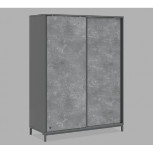 SPACE GRAY ΠΑΙΔΙΚΗ ΝΤΟΥΛΑΠΑ 2ΦΥΛΛΗ ΣΥΡΟΜΕΝΗ 163x64xH214cm