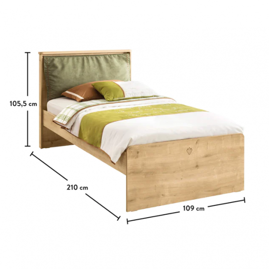 MOCHA ΠΑΙΔΙΚΟ ΚΡΕΒΑΤΙ ΜΟΝΟ 109x210xΗ106 cm