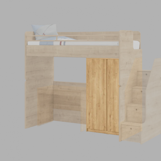 MOCHA STUDIO ΠΑΙΔΙΚΗ ΝΤΟΥΛΑΠΑ 2ΦΥΛΛΗ 93x52xH139cm