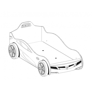 YOUNG RACER ΠΑΙΔΙΚΟ ΚΡΕΒΑΤΙ ΑΥΤΟΚΙΝΗΤΟ 108x208x80 cm