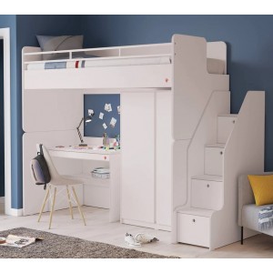 WHITE STUDIO 3 ΠΑΙΔΙΚΗ ΚΟΥΚΕΤΑ 5 ΤΕΜΑΧΙΩΝ 247x95xH178cm