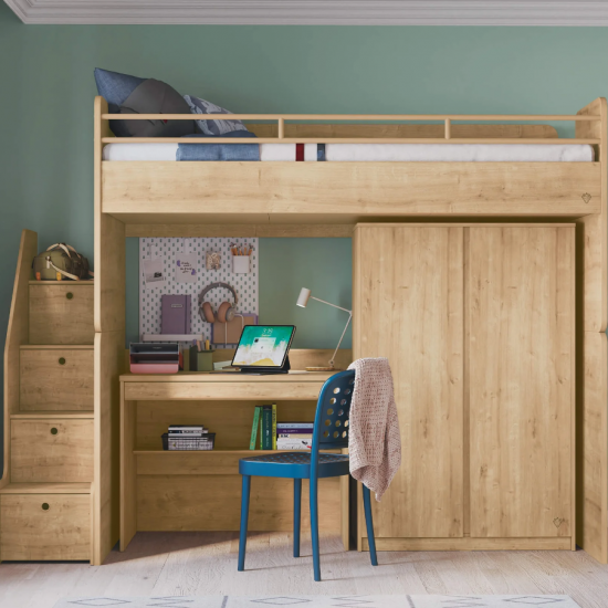 MOCHA STUDIO ΠΑΙΔΙΚΗ ΝΤΟΥΛΑΠΑ 2ΦΥΛΛΗ 93x52xH139cm