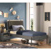 ΠΑΙΔΙΚΟ ΚΡΕΒΑΤΙ ΜΟΝΟ SPACE GRAY 214x136xH118cm