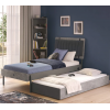 ΠΑΙΔΙΚΟ ΚΡΕΒΑΤΙ ΗΜΙΔΙΠΛΟ SPACE GRAY 214x136xH118cm