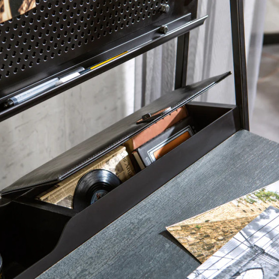 DARK METAL ΠΑΙΔΙΚΟ ΓΡΑΦΕΙΟ ΜΕΓΑΛΟ ΜΕ ΘΥΡΑ USB 134x62xH80cm