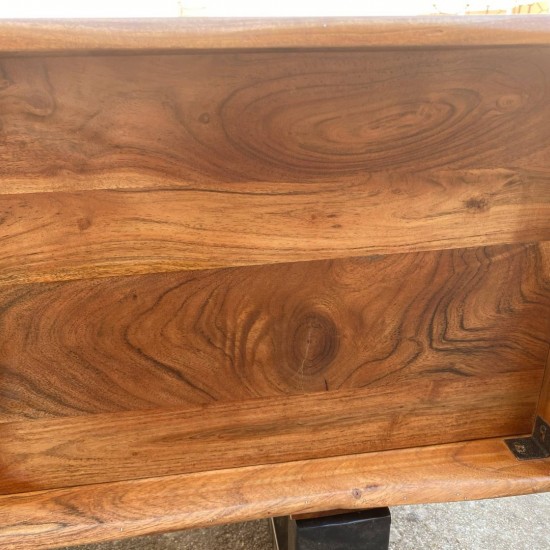 ΕΠΙΠΛΟ TV NICOLE ΑΠΟ ΜΑΣΙΦ ΞΥΛΟ ΑΚΑΚΙΑΣ ΦΥΣΙΚΟ 160x45x57Υεκ.