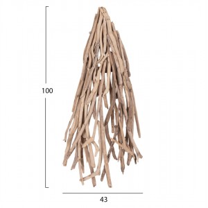 ΑΠΛΙΚΑ ΤΟΙΧΟΥ VEKNA DRIFTWOOD ΣΕ ΦΥΣΙΚΟ 43x15(πάχος)x100Υεκ.[1xΕ27]