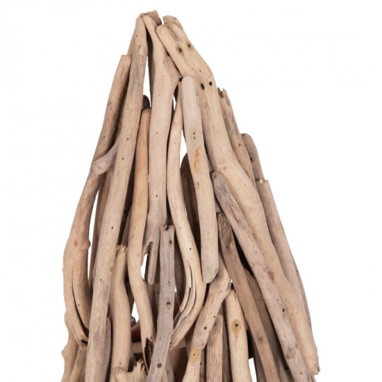 ΑΠΛΙΚΑ ΤΟΙΧΟΥ VEKNA DRIFTWOOD ΣΕ ΦΥΣΙΚΟ 43x15(πάχος)x100Υεκ.[1xΕ27]