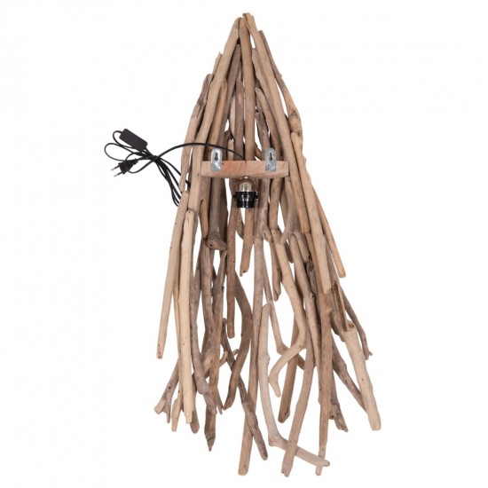 ΑΠΛΙΚΑ ΤΟΙΧΟΥ VEKNA DRIFTWOOD ΣΕ ΦΥΣΙΚΟ 43x15(πάχος)x100Υεκ.[1xΕ27]