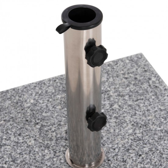 ΒΑΣΗ ΟΜΠΡΕΛΑΣ ΓΡΑΝΙΤΗ 40KG ΜΕ ΧΕΡΟΥΛΙ & ΡΟΔΕΣ --ΣΩΛΗΝΑΣ ΔΙΑΜΕΤΡΟΥ Φ48