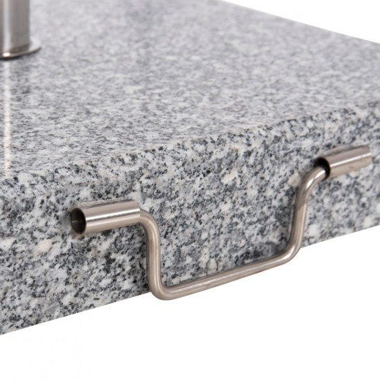 ΒΑΣΗ ΟΜΠΡΕΛΑΣ ΓΡΑΝΙΤΗ 40KG ΜΕ ΧΕΡΟΥΛΙ & ΡΟΔΕΣ --ΣΩΛΗΝΑΣ ΔΙΑΜΕΤΡΟΥ Φ48