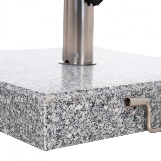 ΒΑΣΗ ΟΜΠΡΕΛΑΣ ΓΡΑΝΙΤΗ 40KG ΜΕ ΧΕΡΟΥΛΙ & ΡΟΔΕΣ --ΣΩΛΗΝΑΣ ΔΙΑΜΕΤΡΟΥ Φ48