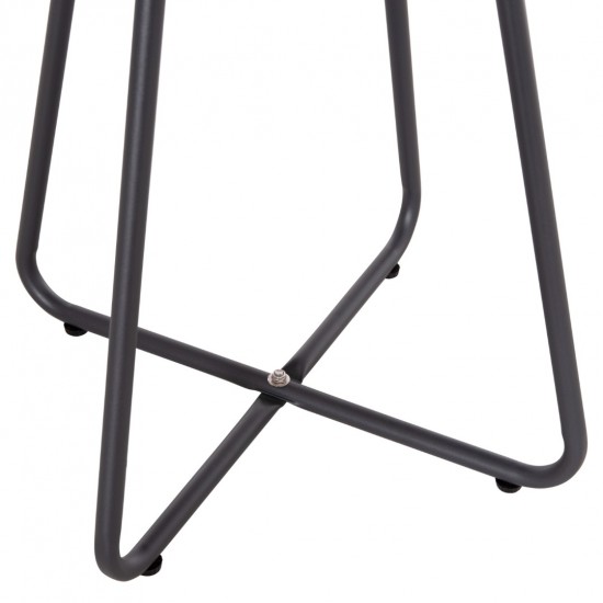 ΒΟΗΘΗΤΙΚΟ ΤΡΑΠΕΖΑΚΙ ΜΕΤΑΛΛΙΚΟ ΣΤΡΟΓΓΥΛΟ SAMMON ΓΚΡΙ Φ45x50Υεκ