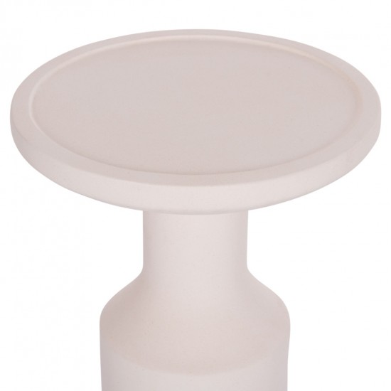 ΒΟΗΘΗΤΙΚΟ ΤΡΑΠΕΖΙ TRED(T) FIBER CEMENT ΛΕΥΚΟ-ΦΥΣΙΚΟ RATTAN--Φ40x61Υεκ.