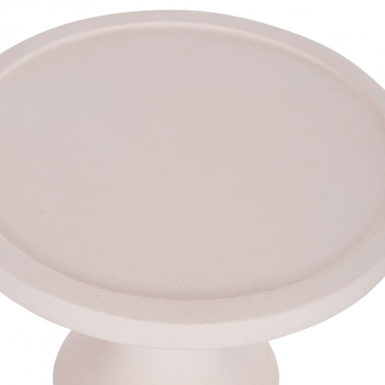 ΒΟΗΘΗΤΙΚΟ ΤΡΑΠΕΖΙ TRED(T) FIBER CEMENT ΛΕΥΚΟ-ΦΥΣΙΚΟ RATTAN--Φ40x61Υεκ.