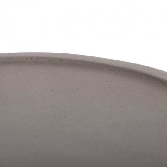 ΒΟΗΘΗΤΙΚΟ ΤΡΑΠΕΖΙ TRED(T) FIBER CEMENT ΓΚΡΙ-ΦΥΣΙΚΟ RATTAN--Φ40x61Υεκ.