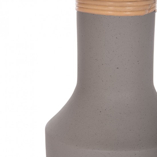 ΒΟΗΘΗΤΙΚΟ ΤΡΑΠΕΖΙ TRED(T) FIBER CEMENT ΓΚΡΙ-ΦΥΣΙΚΟ RATTAN--Φ40x61Υεκ.