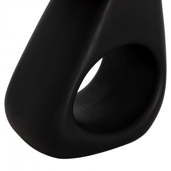 ΒΟΗΘΗΤΙΚΟ ΤΡΑΠΕΖΙ AIDA FIBER CEMENT ΜΑΥΡΟ--ΞΥΛΟ TEAK TOP 47x60x59Υεκ