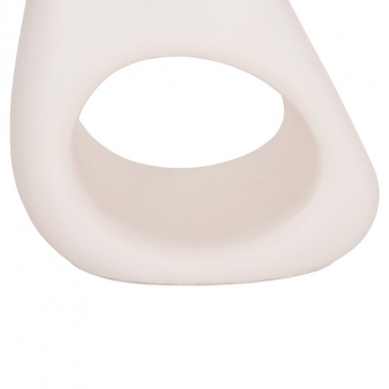 ΒΟΗΘΗΤΙΚΟ ΤΡΑΠΕΖΙ AIDA FIBER CEMENT ΛΕΥΚΟ--ΞΥΛΟ TEAK TOP 47x60x59Υεκ