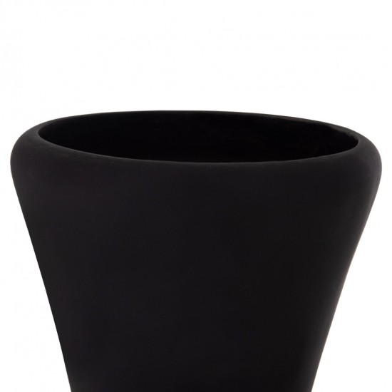 ΔΙΑΚΟΣΜΗΤΙΚΟ ΒΑΖΟ ΔΑΠΕΔΟΥ NEBULA FIBER CEMENT ΜΑΥΡΟ--ΞΥΛΟ ΤΕΑΚ Φ45x172Υεκ