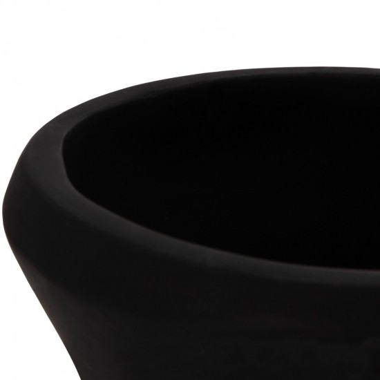 ΔΙΑΚΟΣΜΗΤΙΚΟ ΒΑΖΟ ΔΑΠΕΔΟΥ NEBULA FIBER CEMENT ΜΑΥΡΟ--ΞΥΛΟ ΤΕΑΚ Φ45x115Υεκ