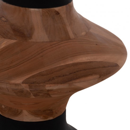 ΔΙΑΚΟΣΜΗΤΙΚΟ ΒΑΖΟ ΔΑΠΕΔΟΥ NEBULA FIBER CEMENT ΜΑΥΡΟ--ΞΥΛΟ ΤΕΑΚ Φ45x115Υεκ