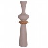 ΔΙΑΚΟΣΜΗΤΙΚΟ ΒΑΖΟ ΔΑΠΕΔΟΥ NEBULA FIBER CEMENT TAUPE--ΞΥΛΟ ΤΕΑΚ Φ45x172Υεκ