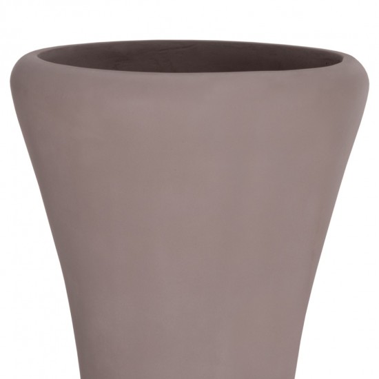 ΔΙΑΚΟΣΜΗΤΙΚΟ ΒΑΖΟ ΔΑΠΕΔΟΥ NEBULA FIBER CEMENT TAUPE--ΞΥΛΟ ΤΕΑΚ Φ45x172Υεκ