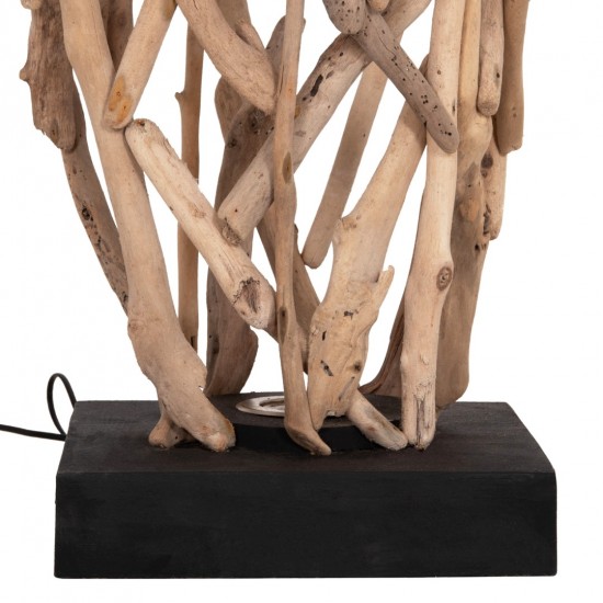 ΔΙΑΚΟΣΜΗΤΙΚΟ ΦΩΤΙΣΤΙΚΟ ΔΑΠΕΔΟΥ VEKNA DRIFTWOOD ΣΕ ΦΥΣΙΚΟ 30x30x140Υεκ.