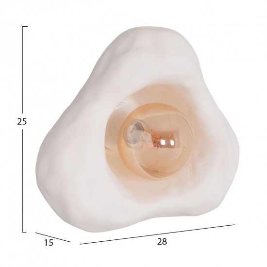 ΕΠΙΤΟΙΧΙΟ ΦΩΤΙΣΤΙΚΟ LUXON FIBER CEMENT ΣΕ ΛΕΥΚΟ 28x15x25Υεκ.