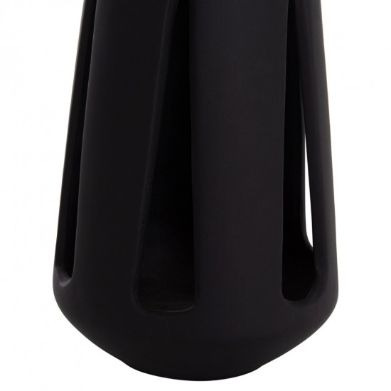 ΕΠΙΤΡΑΠΕΖΙΟ ΦΑΝΑΡΙ ERANTYL ΜΑΥΡΟ FIBER CEMENT & ΧΕΡΟΥΛΙ RATTAN Φ17x27Yεκ.