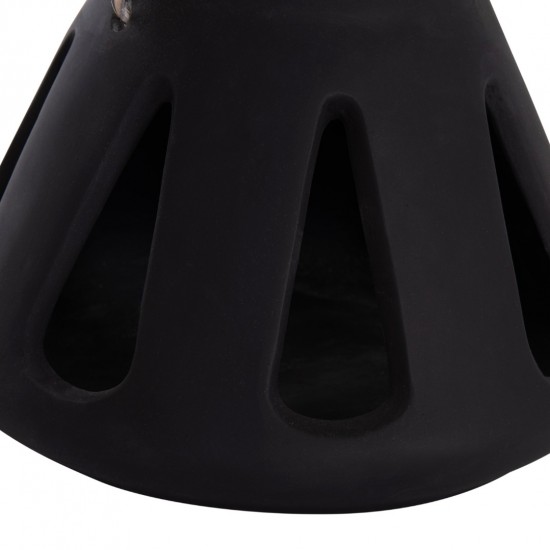 ΕΠΙΤΡΑΠΕΖΙΟ ΦΑΝΑΡΙ ERANTYL ΜΑΥΡΟ FIBER CEMENT & ΧΕΡΟΥΛΙ RATTAN Φ25x17Yεκ.