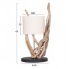 ΕΠΙΤΡΑΠΕΖΙΟ ΦΩΤΙΣΤΙΚΟ BRAMBLE DRIFTWOOD & ΛΕΥΚΟ ΚΑΠΕΛΟ Φ28x65Υεκ.