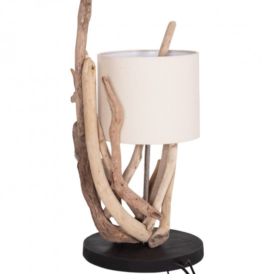 ΕΠΙΤΡΑΠΕΖΙΟ ΦΩΤΙΣΤΙΚΟ BRAMBLE DRIFTWOOD & ΛΕΥΚΟ ΚΑΠΕΛΟ Φ28x65Υεκ.