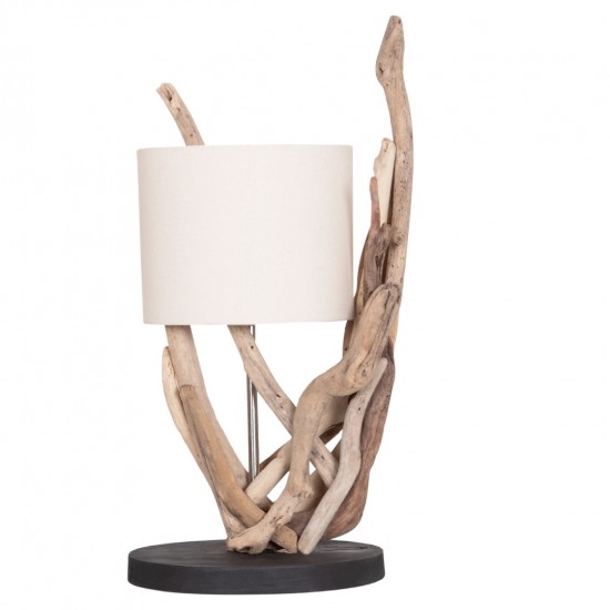 ΕΠΙΤΡΑΠΕΖΙΟ ΦΩΤΙΣΤΙΚΟ BRAMBLE DRIFTWOOD & ΛΕΥΚΟ ΚΑΠΕΛΟ Φ28x65Υεκ.