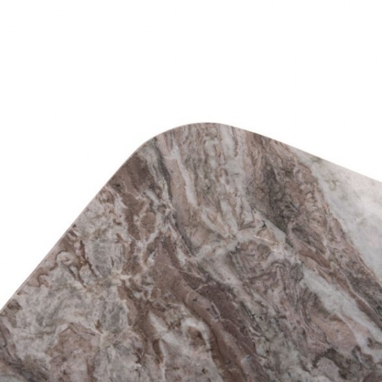 ΤΡΑΠΕΖΙ ΣΑΛΟΝΙΟΥ ΤΕΤΡΑΓΩΝΟ VOLTI ΓΚΡΙ ΜΑΡΜΑΡO-ΞΥΛΟ ΑΚΑΚΙΑΣ 80.5x80.5x37Υεκ.